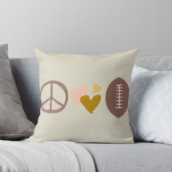 Item preview, Peace Love Football designed and sold by ValsCrazyCats.