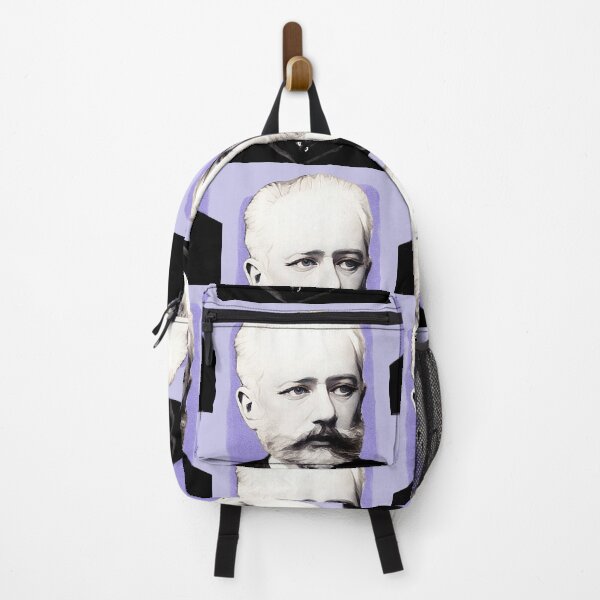 Item preview, Russian Composer Pyotr Ilyich Tchaikovsky - purple - illustration  designed and sold by Litstoy.