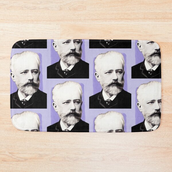 Item preview, Russian Composer Pyotr Ilyich Tchaikovsky - purple - illustration  designed and sold by Litstoy.