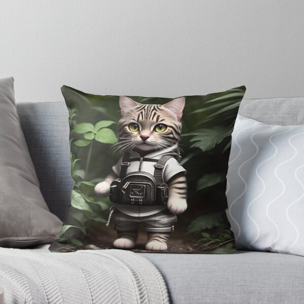 Item preview, adventurous cat designed and sold by Animal-Avenue.