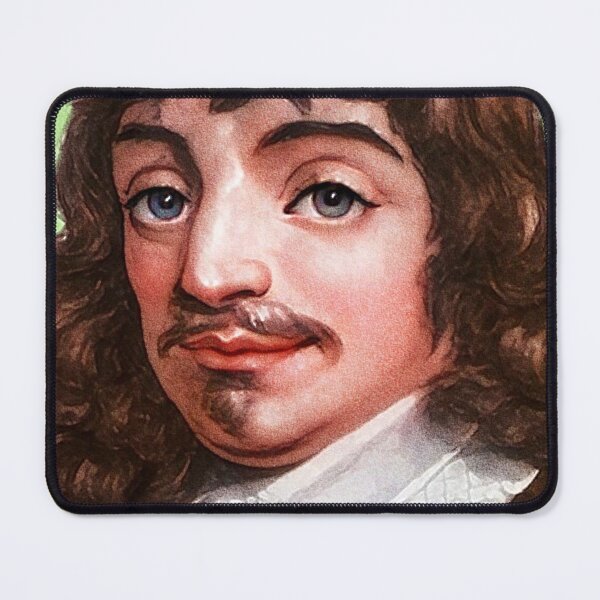 Item preview, French Philosopher René Descartes - mint Green - illustration  designed and sold by Litstoy.