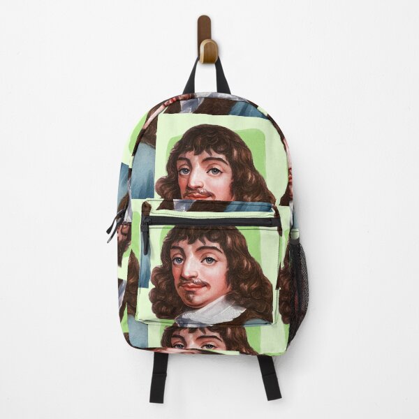 Item preview, French Philosopher René Descartes - mint Green - illustration  designed and sold by Litstoy.
