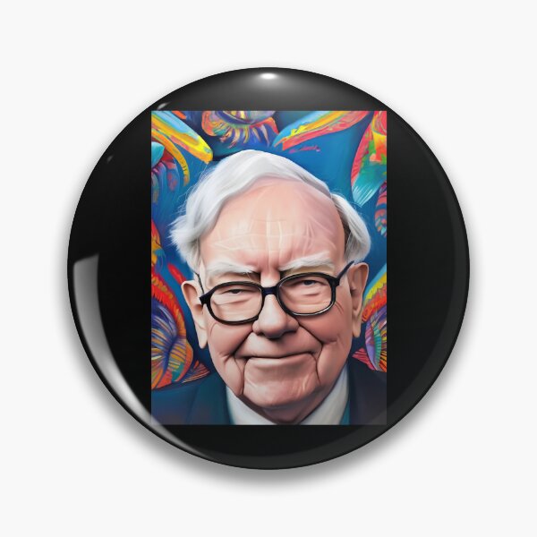 Item preview, Warren Buffett in floral portrait designed and sold by axlmc-mullen.