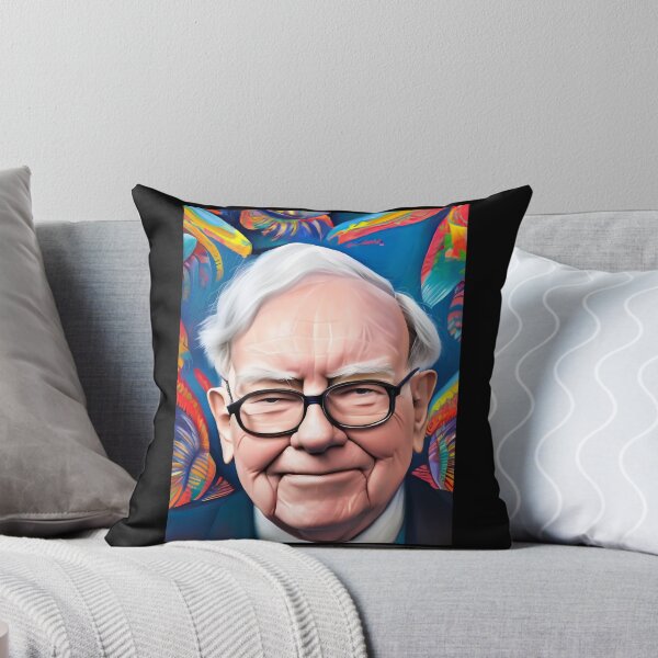 Item preview, Warren Buffett in floral portrait designed and sold by axlmc-mullen.