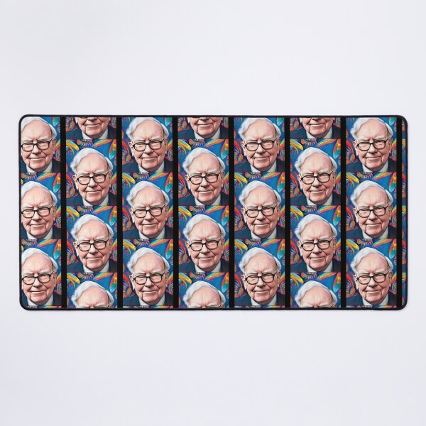 Item preview, Warren Buffett in floral portrait designed and sold by axlmc-mullen.