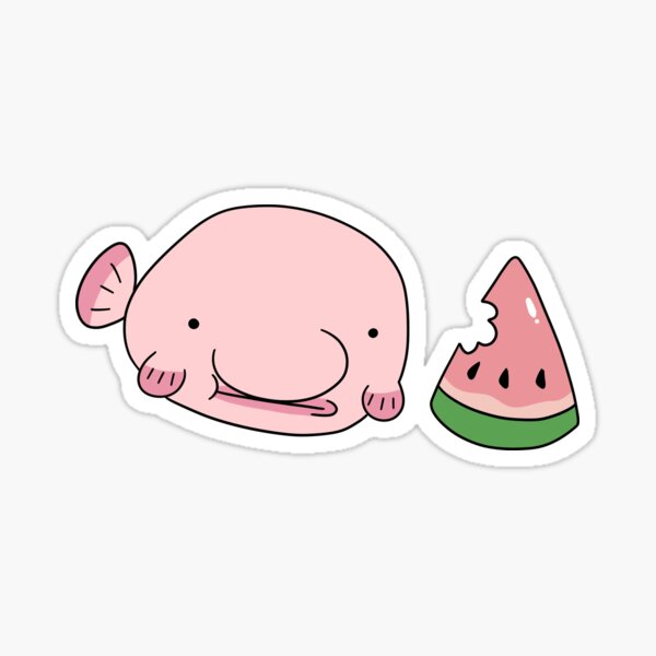 Blob Fish Sticker for Sale by SillyFun