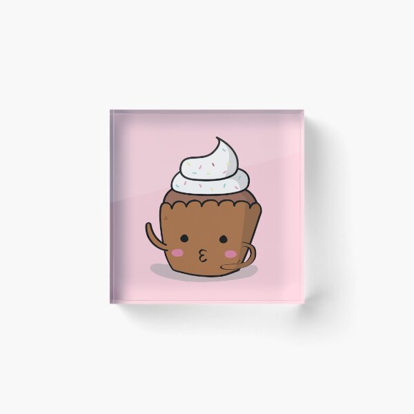 Item preview, Cute  cream cupcake illustration designed and sold by CutestShopEver.