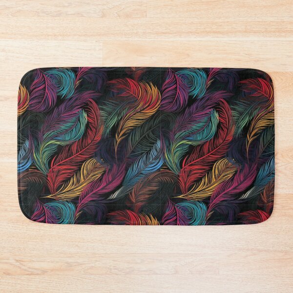Item preview, Ombre Colourful Feathers Digital Pattern designed and sold by zolarche.