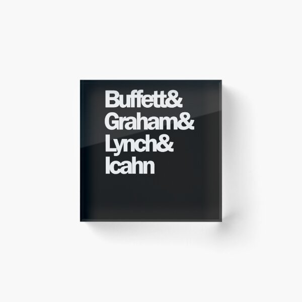 Item preview, Famous investors Buffett, Graham, Lynch, Icahn designed and sold by axlmc-mullen.