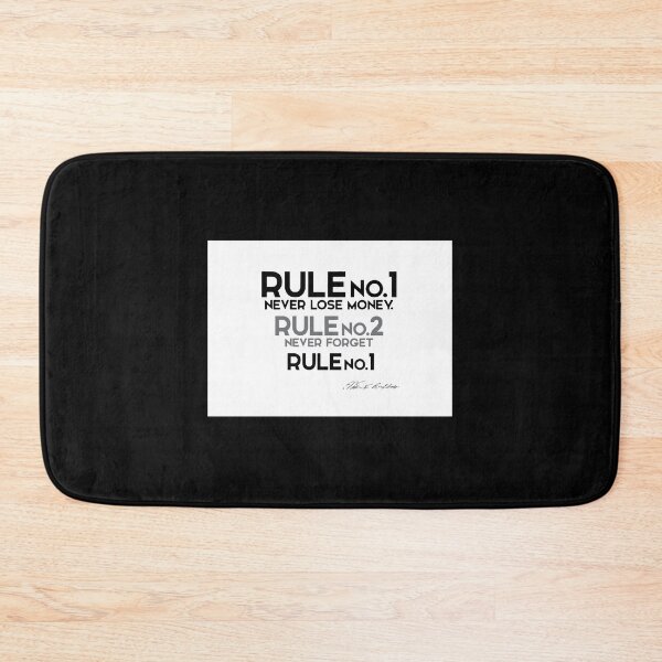Item preview, rule no.1 - never lose money - warren buffett designed and sold by axlmc-mullen.