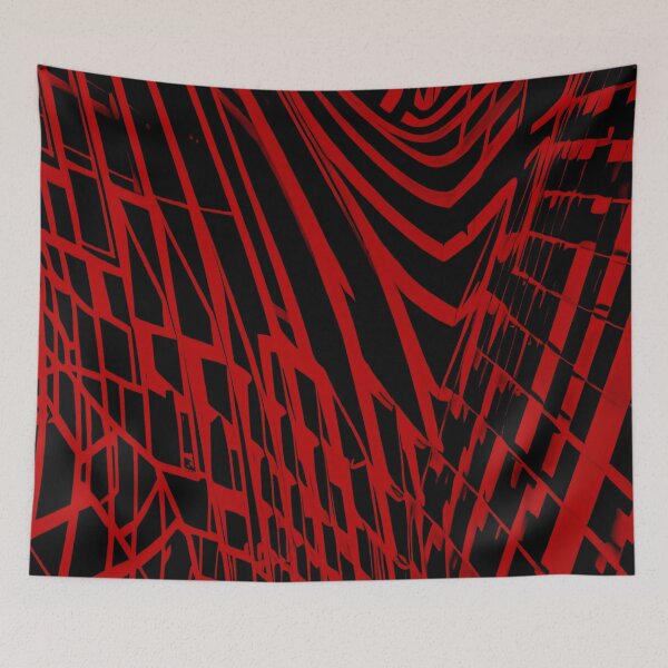 Item preview, Chaotic red lines on black. designed and sold by Trianglegreen.