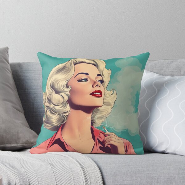 Item preview, Y2K Vintage Estética Chica rubia fumando cigarrillo designed and sold by NateCF.