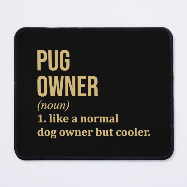 Item preview, Pug Dog Owner Definition in Gold designed and sold by XCIV.