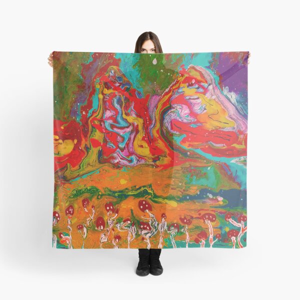 Item preview, Psychedelic Mushroom Landscape designed and sold by kambawam.