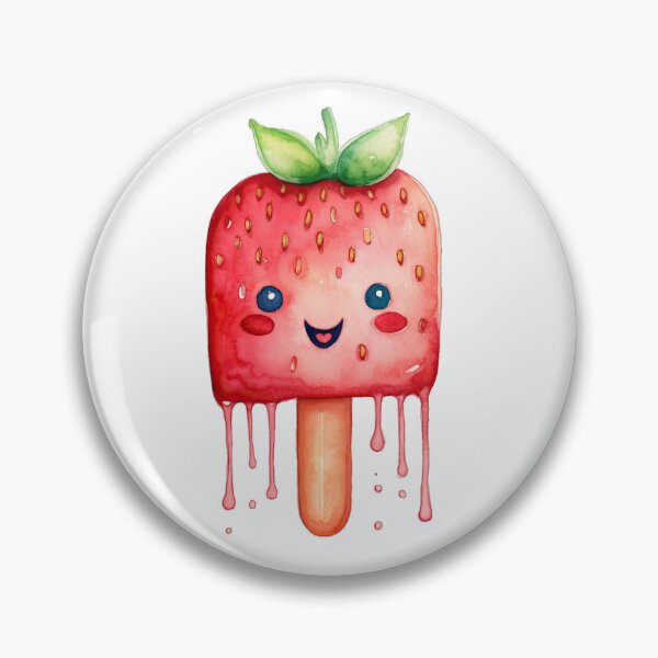 Item preview, Strawberry Cute Popsicle for kids designed and sold by usablestores.