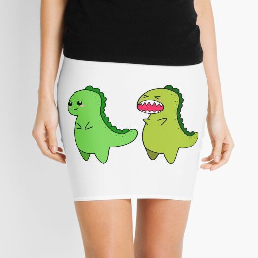 anime t rex mini skirts  redbubble