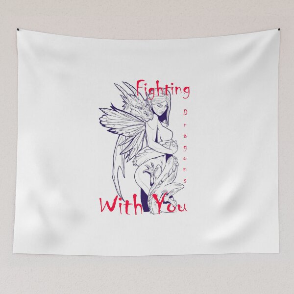 Item preview, FIGHTING DRAGONS WITH YOU  designed and sold by Nyome Afrique Art & Designs .