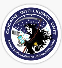 Pegatina Unidad de Inteligencia de Cocaína DEA