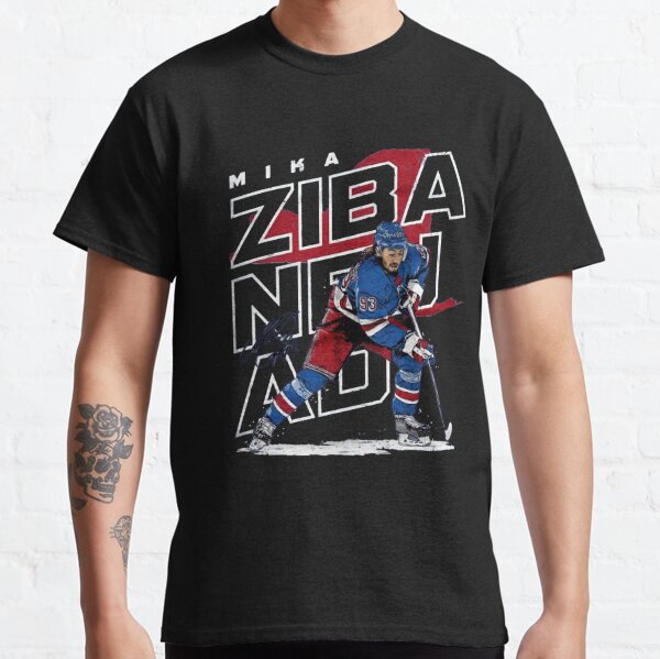 Mika Zibanejad New York Rangers Women's Blue Branded Backer T-Shirt 