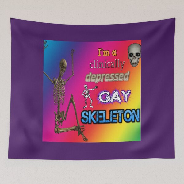 Item preview, Depressed Gay Skeleton Pride   	 designed and sold by urwzqspwr28.