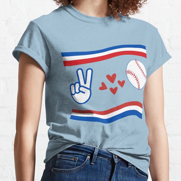 Peace Love and Baseball Classic T-Shirt