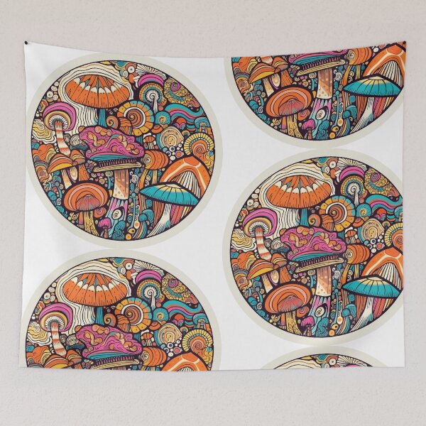 Item preview, Psychedelic Mushrooms designed and sold by Flyleaf-Prints.