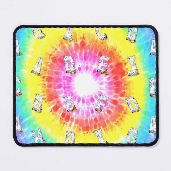 Item preview, Typography and Birds on Tie Dye Pattern designed and sold by KC Morcom.