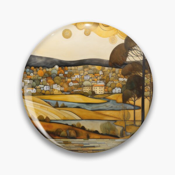 Artikelvorschau, Landschaft im Gustav-Klimt-Stil entworfen und verkauft von VisionDuke.