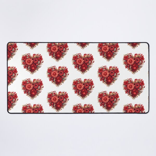Item preview, Red Floral Heart designed and sold by usablestores.