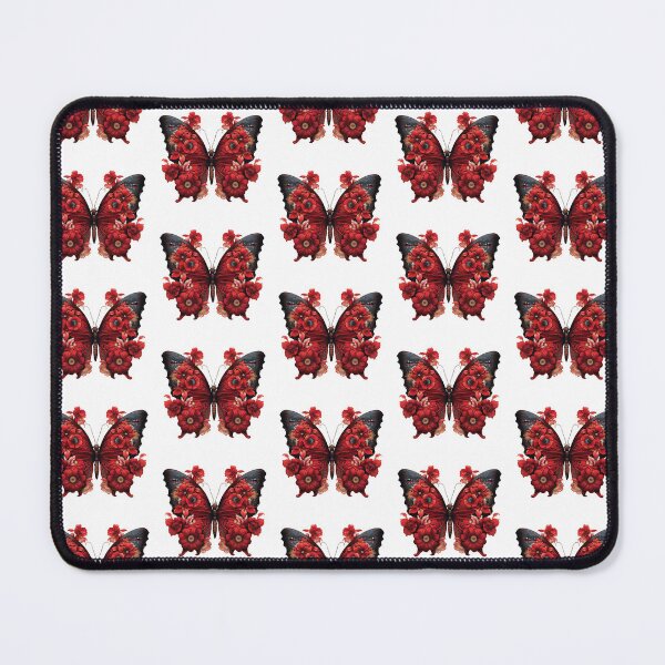 Item preview, Butterfly Red Floral Pattern designed and sold by usablestores.