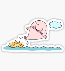 Blobfish Jump Sticker