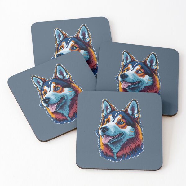 Item preview, Cute Husky, happy, smiling designed and sold by CatCoconut-Art.