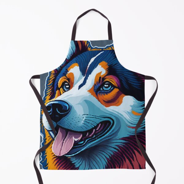 Item preview, Cute Husky, happy, smiling designed and sold by CatCoconut-Art.