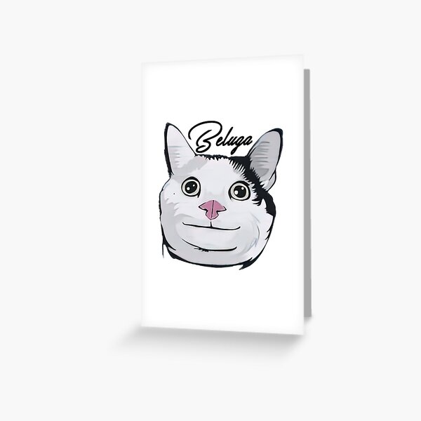 Beluga cat, Beluga Cat Meme, Meme Sticker for Sale by graphic-genie