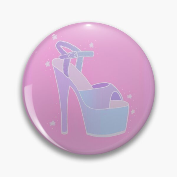 Item preview, Pastel Iridescent Platform Heel designed and sold by shopcosmiclatte.