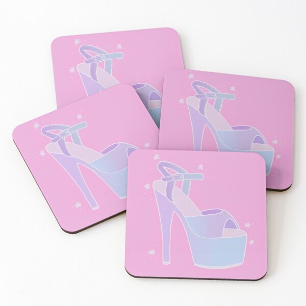 Item preview, Pastel Iridescent Platform Heel designed and sold by shopcosmiclatte.
