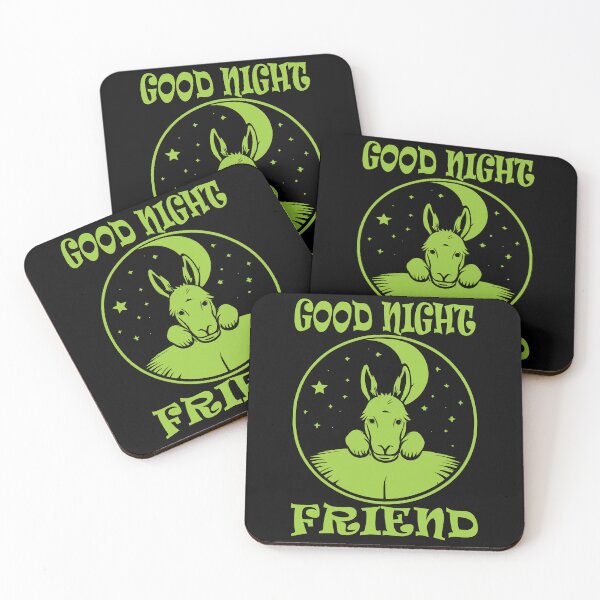 Item preview, Good Night Donkey - Yellow-green designed and sold by Soulemotion.