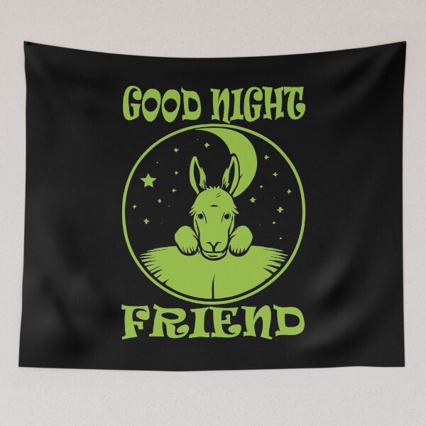 Item preview, Good Night Donkey - Yellow-green designed and sold by Soulemotion.