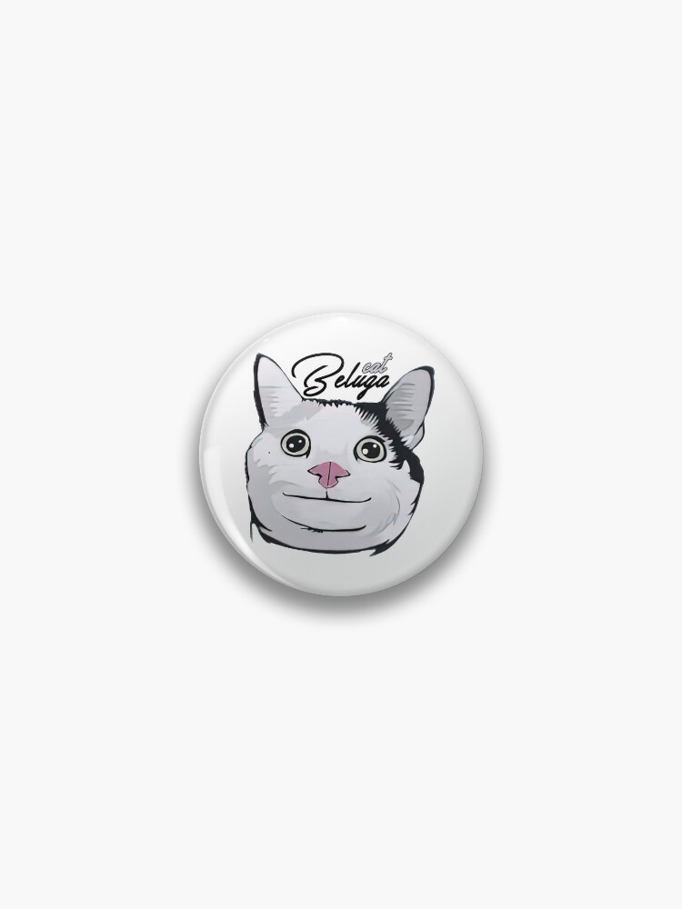 Beluga Cat Pfp Pins and Buttons for Sale