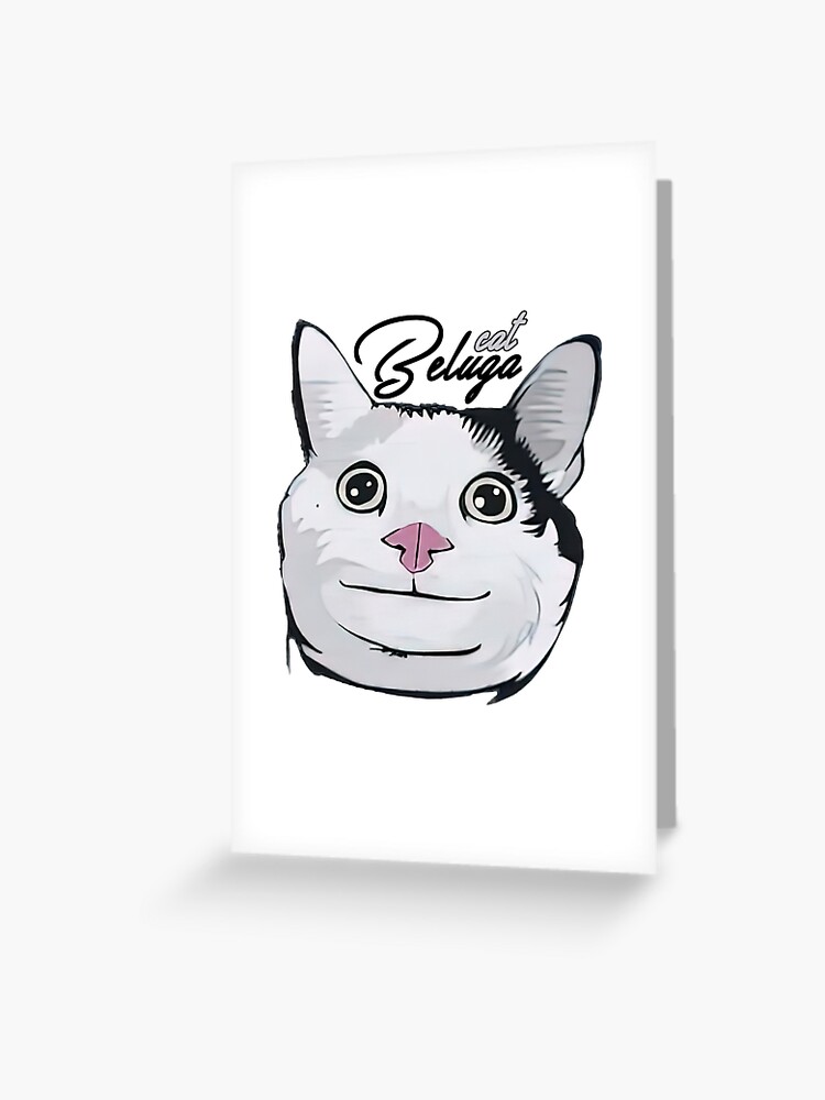 beluga cat meme  Sticker for Sale by alicjadesigns