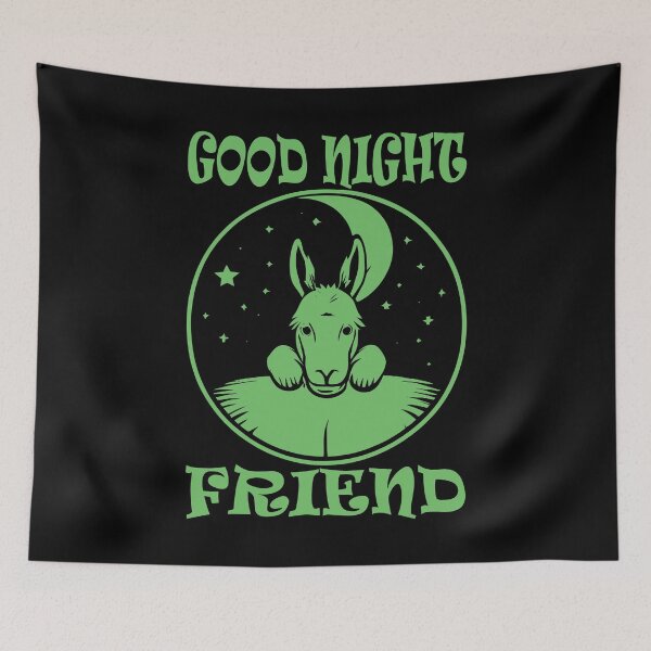 Item preview, Good Night Donkey - Green 1 designed and sold by Soulemotion.