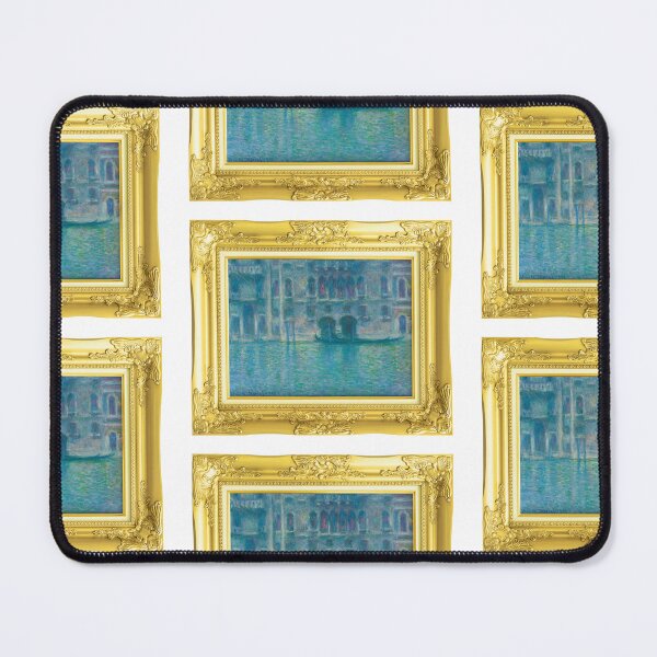 Item preview, MONET - Gold Frame Palazzo da Mula, Venice (1908) by Claude Monet landscape designed and sold by AndromedaWeb.