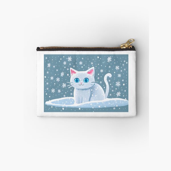 Item preview, An illustration of a cat in the snow designed and sold by MoonHeeSoo.