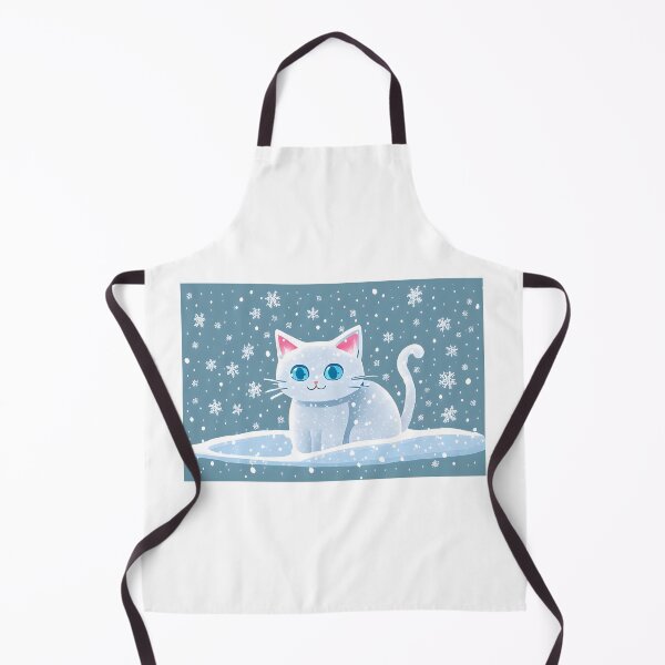 Item preview, An illustration of a cat in the snow designed and sold by MoonHeeSoo.