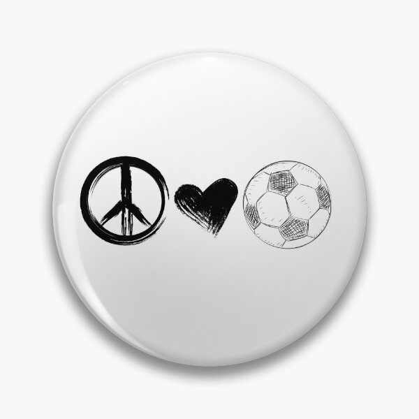 Item preview, Peace Love Soccer  designed and sold by ValsCrazyCats.