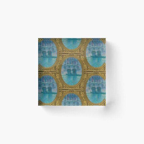 Item preview, MONET - Golden Frame Palazzo da Mula, Venice (1908) by Claude Monet  designed and sold by AndromedaWeb.