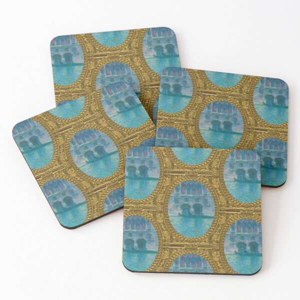 Item preview, MONET - Golden Frame Palazzo da Mula, Venice (1908) by Claude Monet  designed and sold by AndromedaWeb.