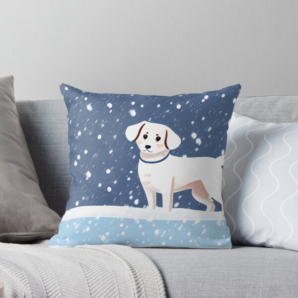 Item preview, An illustration of a dog in the snow designed and sold by MoonHeeSoo.