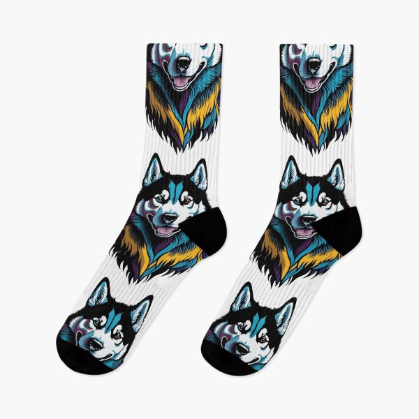 Item preview, Cute Husky, happy, smiling designed and sold by CatCoconut-Art.
