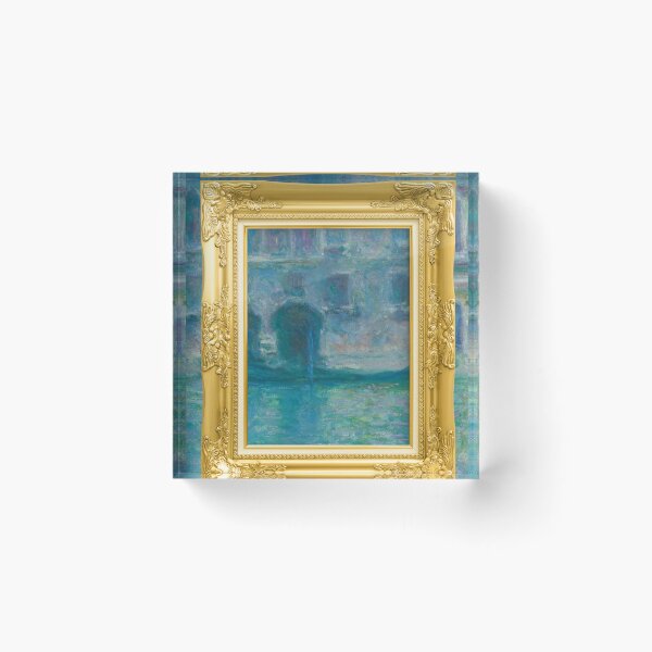 Item preview, MONET - Golden Frame Palazzo da Mula, Venice (1908) by Claude Monet  designed and sold by AndromedaWeb.